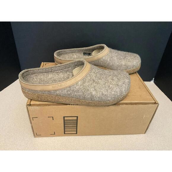 New! Mens HAFLINGER Grizzly Torben Arch Support Clogs/ Slippers. Size 43-US 10 - Picture 1 of 7